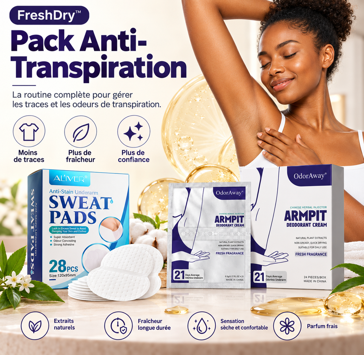FreshDry™ — Pack Hygiène Anti-Transpiration | La routine complète pour  éviter les auréoles et limiter les odeurs